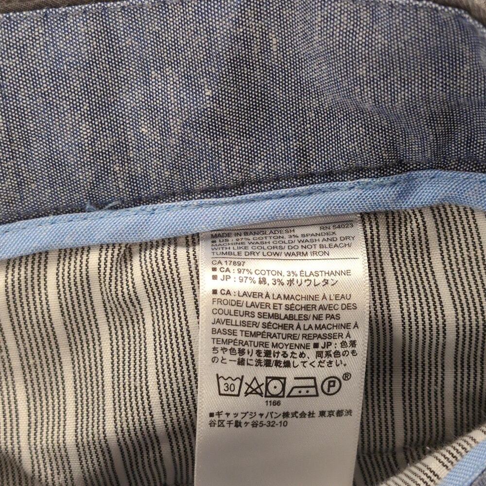 Banana Republic Pants Mens 32x32 Black Aiden Chino Slim Fit Stretch Casual - Picture 7 of 9